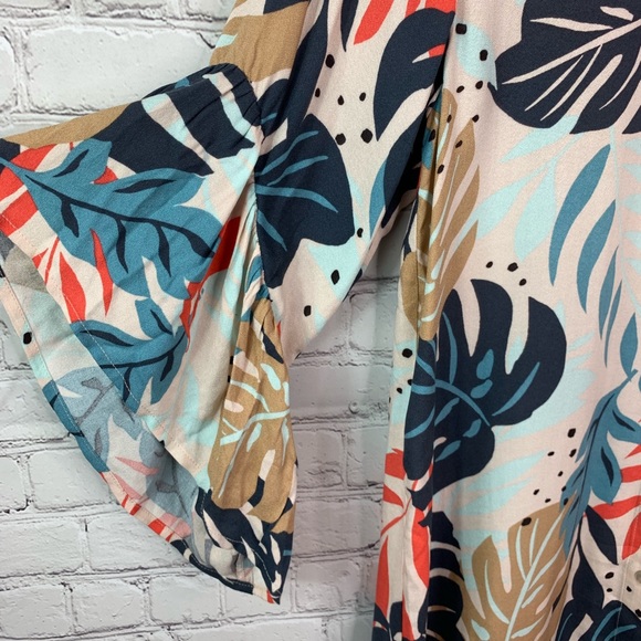 Saltwater Luxe Palm Kimono Dress XS - Picture 5 of 8